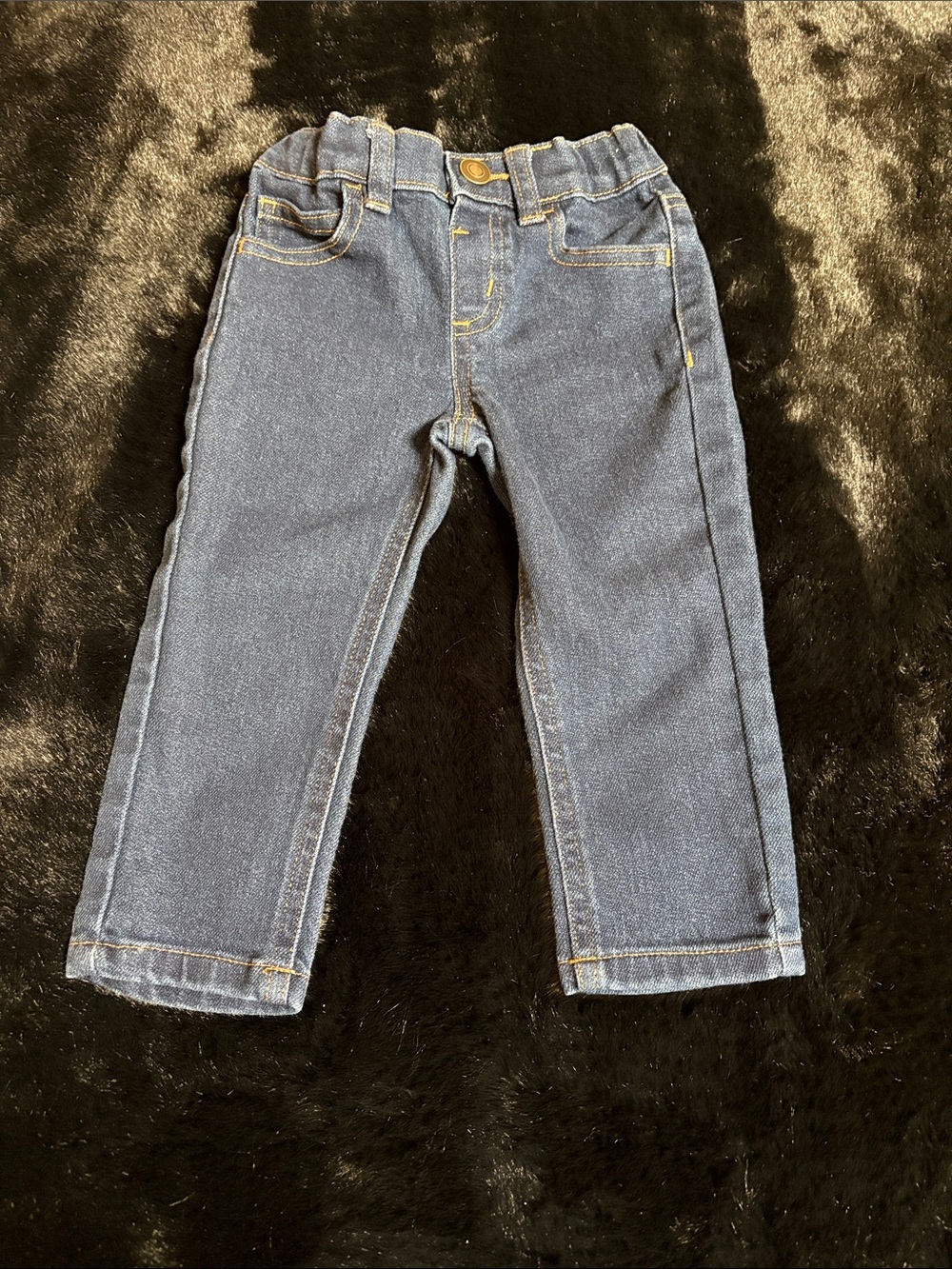 Garanimals Dark Blue Elastic Waist Kids Denim Jeans